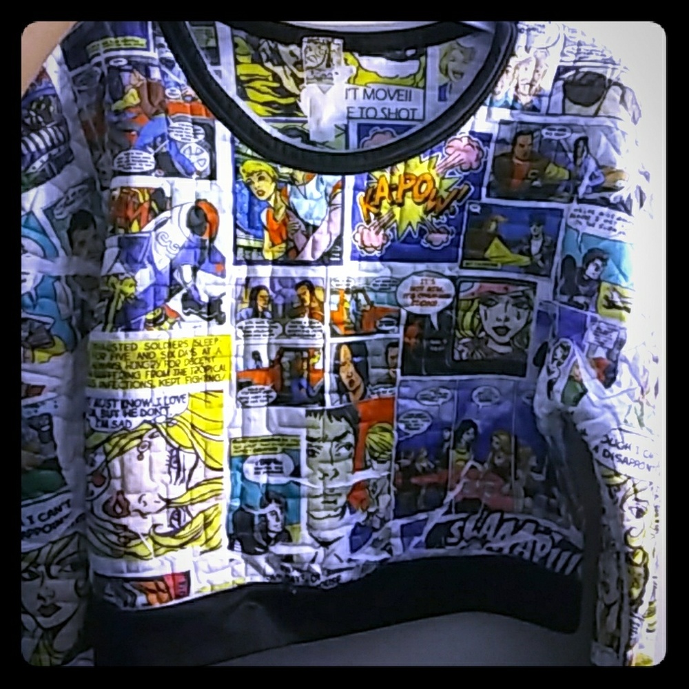 Cropped graphic sweatshirt